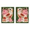 Stupell Industries Victorian Ceramic Dog on Green 2pc Wall Plaque Set By Lil' Rue